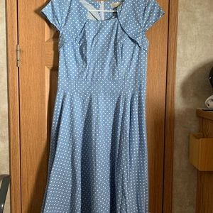 Homrain Women's 1950s Retro Vintage A-Line Cap Sleeve Cocktail Swing Party Dress